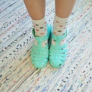 ASOS Aqua Mint Jelly Sandals